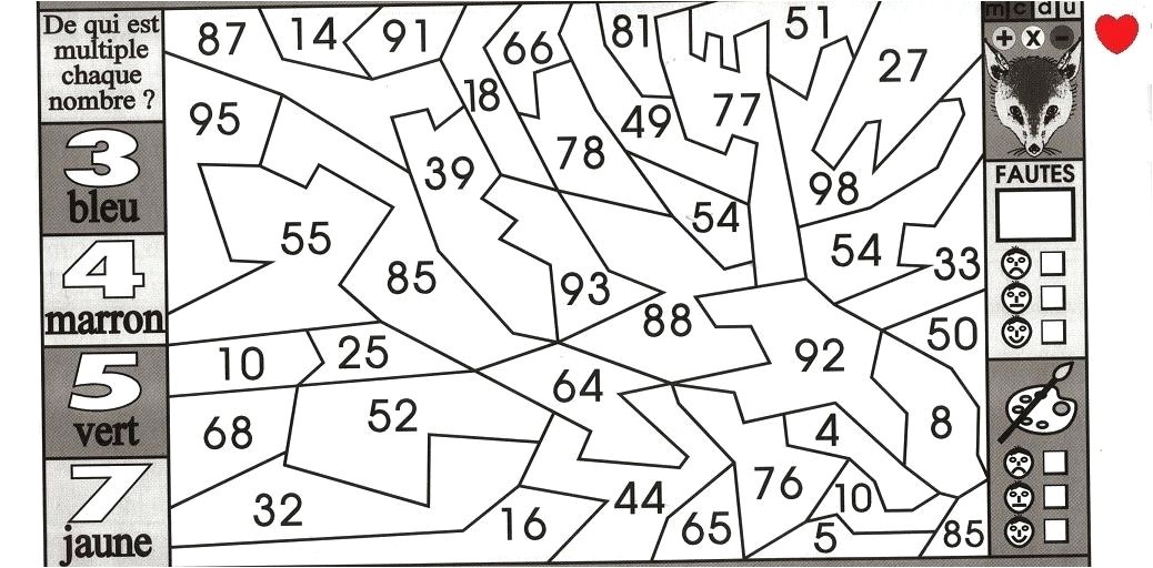 Coloriage Magique Cycle 3 Pdf Coloriage Magique Addition A Imprimer Dessin Magique Addition Cm