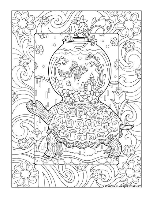 Coloriage Magique Flamant Rose Traveling Goldfish Pampered Pets Coloring Book I Marjorie Sarnat