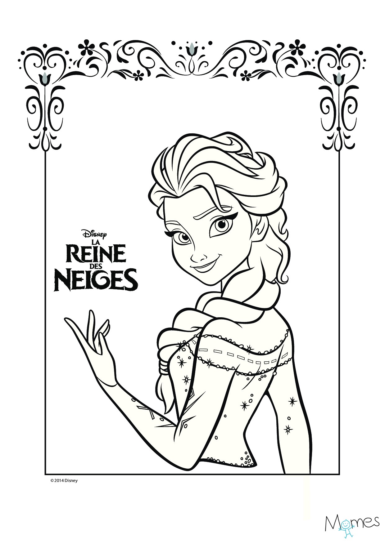 Coloriage Magique Gratuit à Imprimer Reine Des Neiges 35 Dessins De Coloriage Portrait   Imprimer Sur Laguerche Page 1