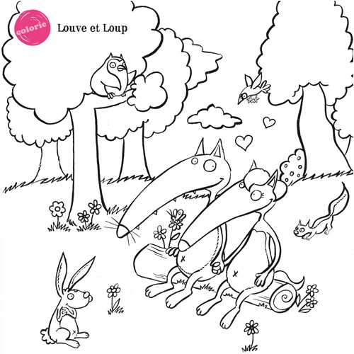 Coloriage Magique Loup Auzou Coloriage Loup Auzou