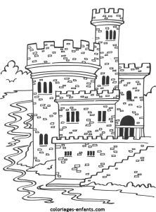 Coloriage Maison Playmobil à Imprimer Coloriage Magique Chateau fort