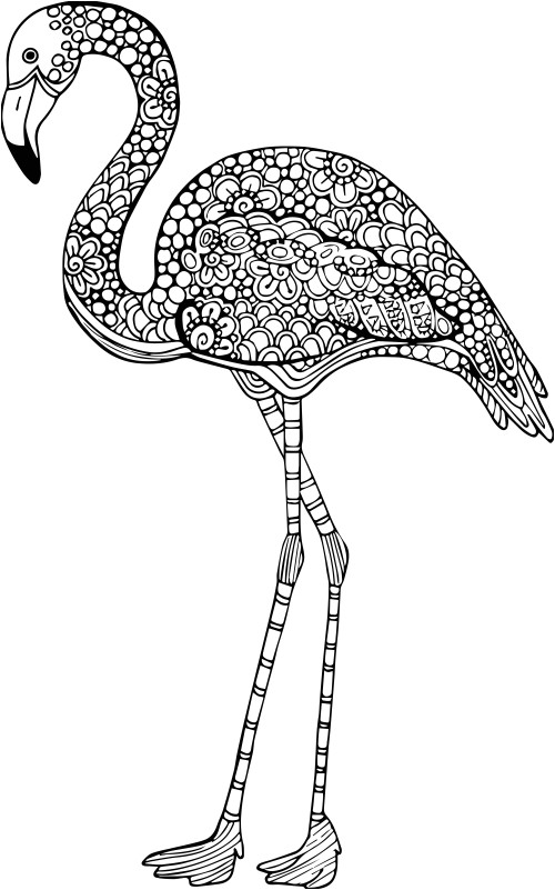 Coloriage Mandala Flamant Rose Advanced Animal Coloring Page 13 Pinterest