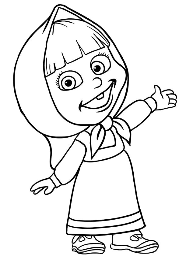 Coloriage Masha Et Michka Pdf Masha 02 588850 Masha Pinterest