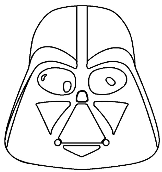 Coloriage Masque De Dark Vador Coloriage Masque Dark Vador   Imprimer