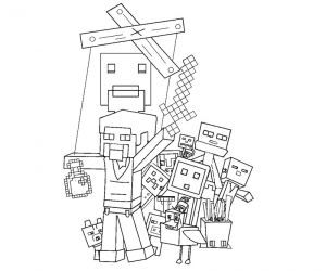 Coloriage Minecraft à Imprimer Gratuit Minecraft 16 Jeux Vidéos – Coloriages Imprimer