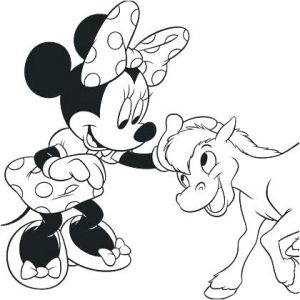 Coloriage Minnie Loup Coloriage Minnie A Imprimer Gratuit Mickey Et Noel Mini Loup Le