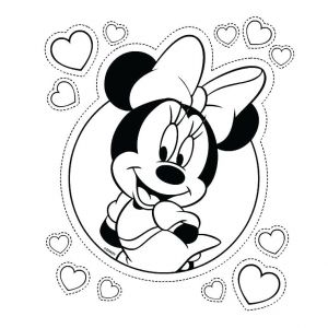 Coloriage Minnie Loup Coloriage Minnie Mickey and Mouse Pinterest Mice Mini Loup Gratuit