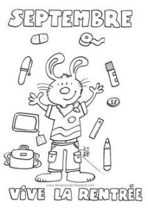 Coloriage Mois De Septembre Maternelle Affaires D école Colorier Fran§ais Pinterest