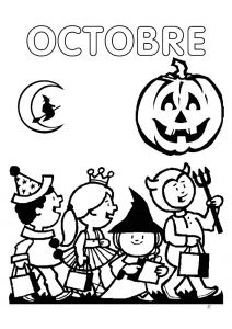 Coloriage Mois De Septembre Maternelle Dessins Gratuits   Colorier Coloriage Octobre   Imprimer