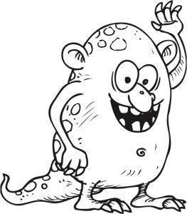 Coloriage Monstre Et Compagnie 3 Monstre Image Az Coloriage