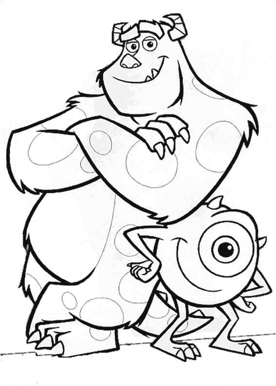 Coloriage Monstre Et Compagnie En Ligne Coloriage Dessins Dessins   Imprimer Et La Couleur En Ligne