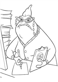 Coloriage Monstre Et Compagnie En Ligne Coloriage Dessins Dessins   Imprimer Et La Couleur En Ligne