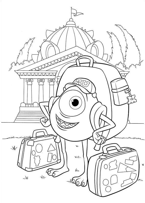 Coloriage Monstre Et Compagnie En Ligne Coloriage Dessins Dessins   Imprimer Et La Couleur En Ligne