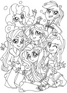 Coloriage My Little Pony Equestria Girl à Imprimer My Little Pony Equestria Girls Coloring Pages