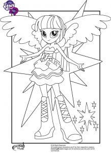 Coloriage My Little Pony Equestria Girl Gratuit Twilight Sparkle From My Little Pony Equestria Girls Coloring Page