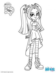 Coloriage My Little Pony Equestria Girl Rainbow Dash My Little Pony Equestria Girls Coloring Pages