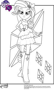 Coloriage My Little Pony Equestria Girl Rainbow Rocks A Imprimer Rarity Equestria Girl