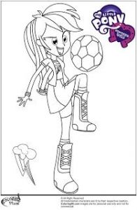 Coloriage My Little Pony Equestria Girl Rarity Splatoon Coloringpages Party