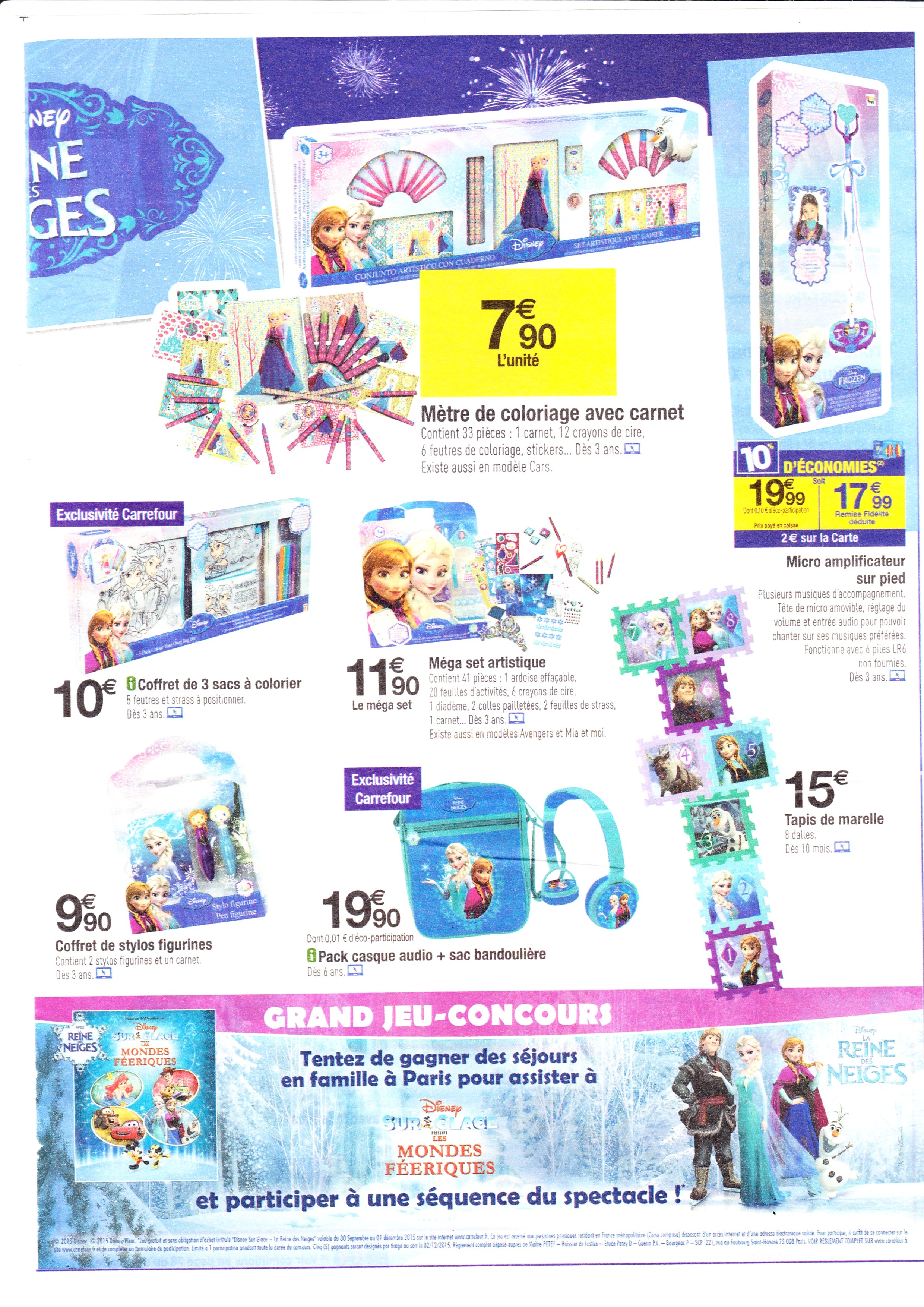 Coloriage Mystere Disney Carrefour Sac A Colorier La Reine Des Neiges Carrefour Sensationnel