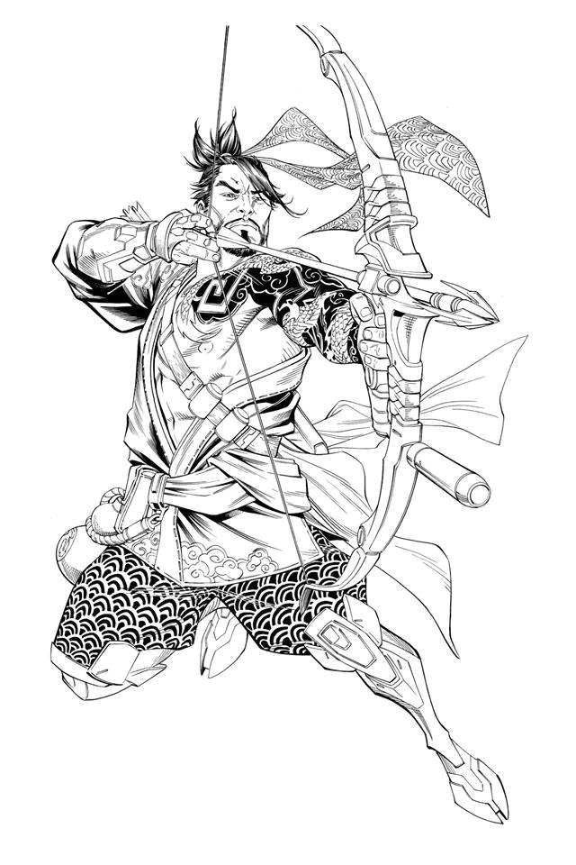 Coloriage Overwatch Ana Illustration De Mike S Miller Pinterest