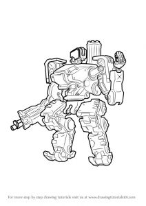 Coloriage Overwatch Bastion Learn How to Draw Bastion From Overwatch Overwatch Step by Step