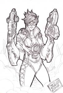 Coloriage Overwatch Tracer Overwatch Tracer by Vandalo Ics Vandalo Ics