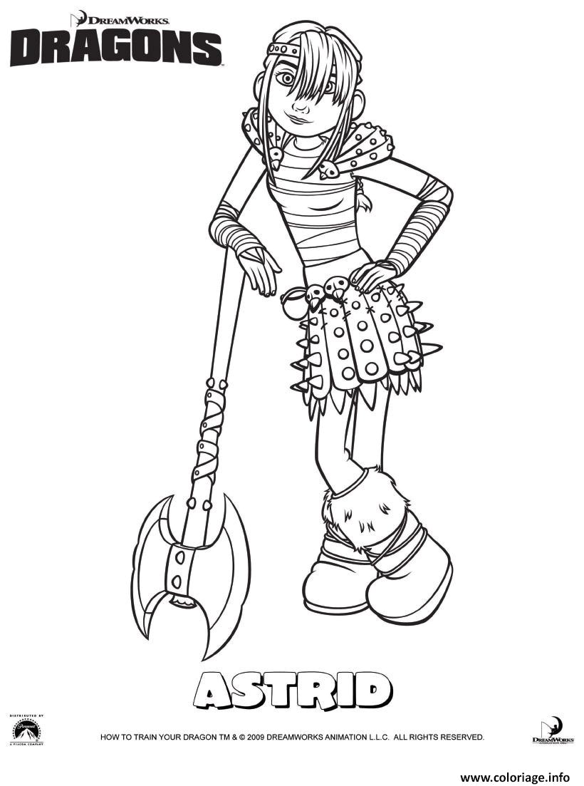 Coloriage Pelleteuse En Ligne Coloriage Dragons Le astrid Dessin
