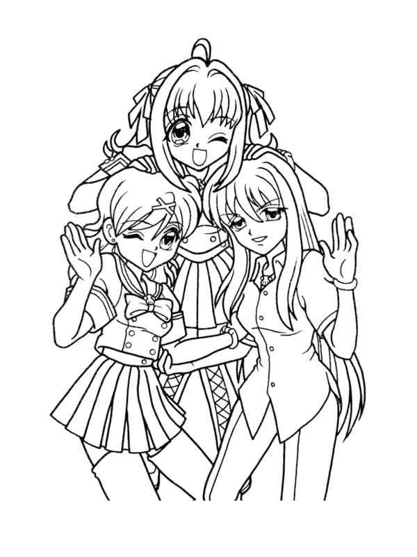 Coloriage Pichi Pichi Pitch Lucie Coloriages Luchia Hanon & Rina â Sekai No Pichi Pichi Pitch â