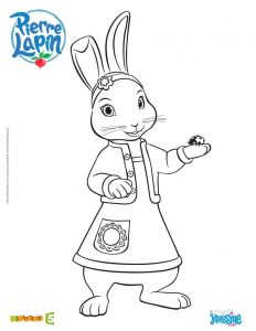 Coloriage Pierre Lapin Gratuit Coloriage Lily Drawing &amp; Coloring Pages Pinterest