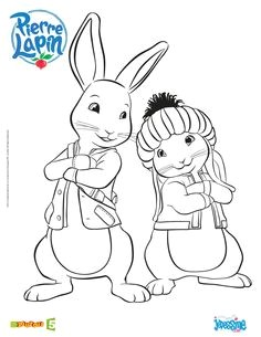 Coloriage Pierre Lapin Gratuit Peter Rabbit Colour Lily Treehouse Feladatos Pinterest
