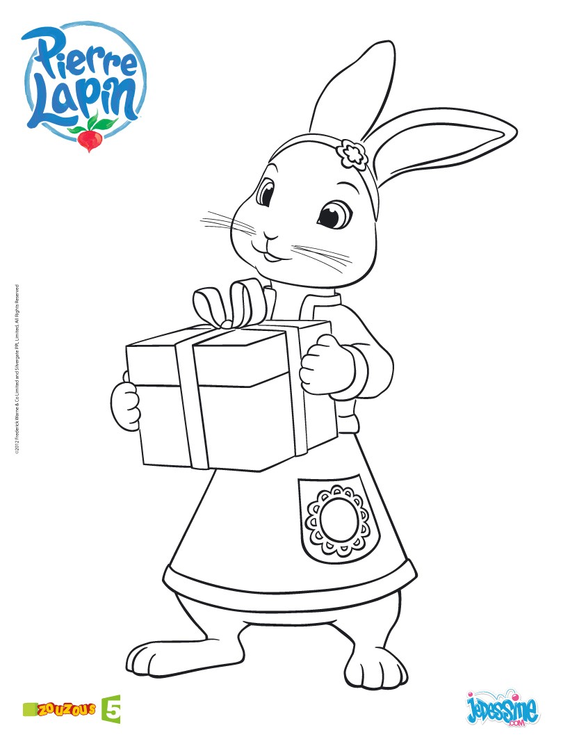 Coloriage Pierre Lapin Zouzou Coloriages
