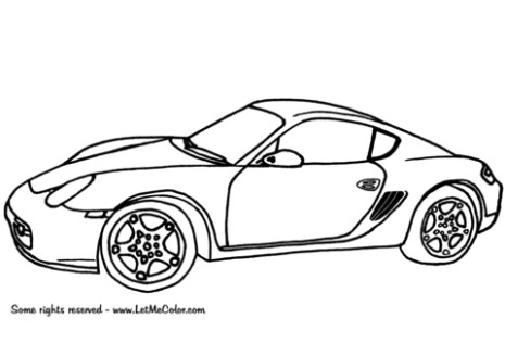 Coloriage Porsche Carrera Gt Coloriage Porsche Cayman