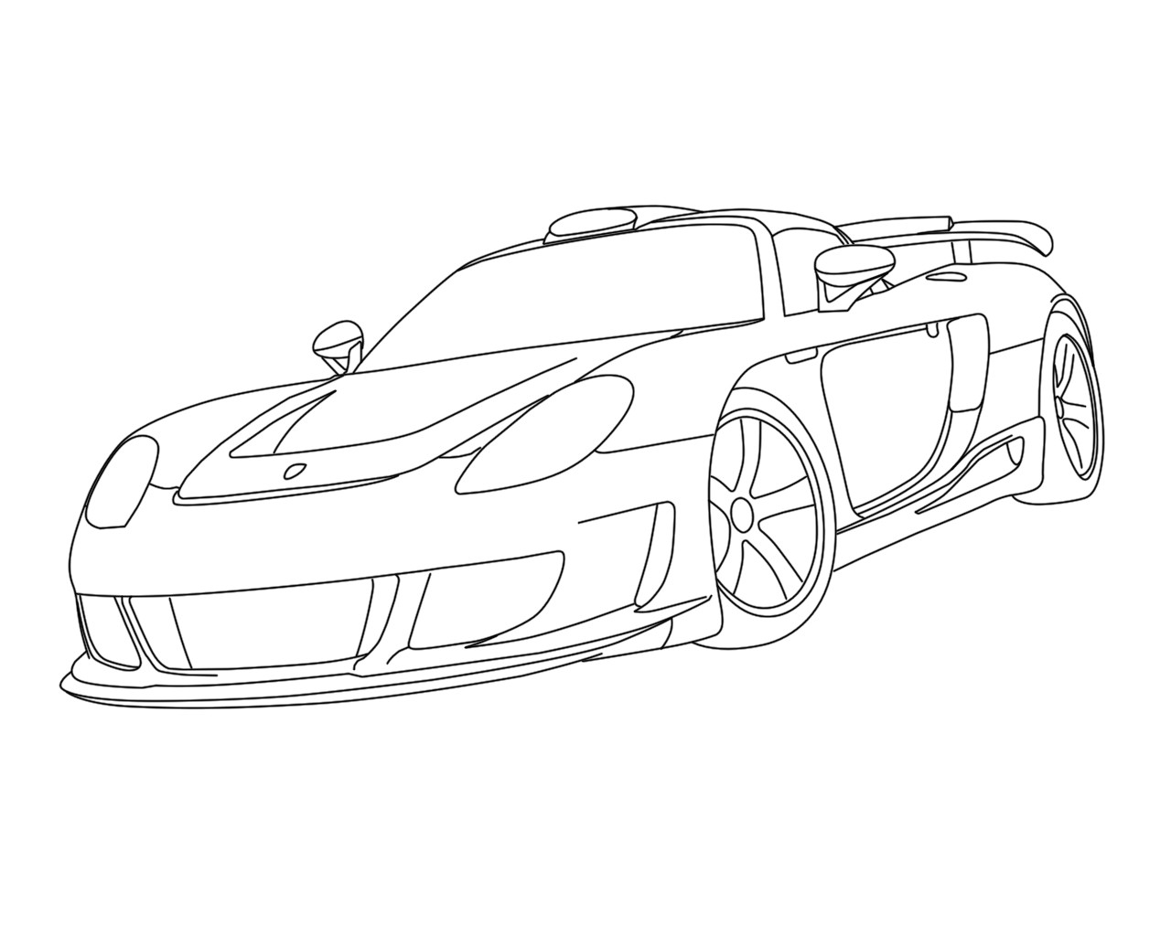 Coloriage Porsche Carrera Gt Fantastic Porsche Panamera Coloring Pages Image Collection