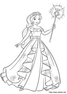 Coloriage Princesse Elena D Avalor Coloriage Elena D Avalor 29