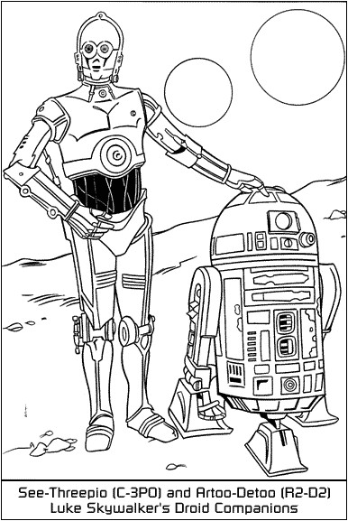 Coloriage R2d2 C3po Coloring See Threepio C 3po Artoo Detoo R2d2 Picture