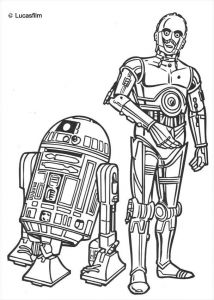 Coloriage R2d2 C3po R2 D2 and C 3po Coloring Page More Star Wars and Droid Coloring