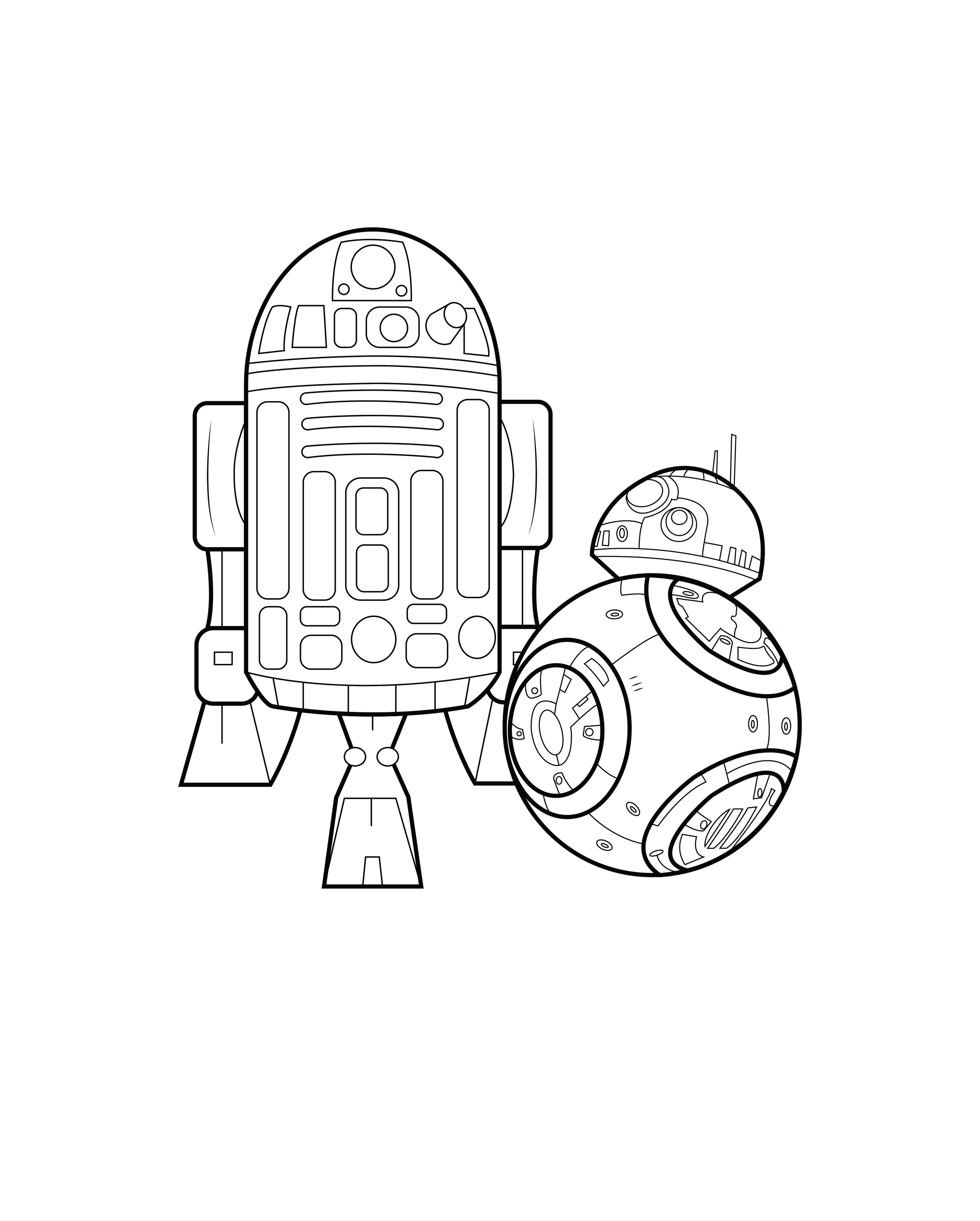 Coloriage R2d2 Et Bb8 Bb8 R2d2 Par Allan S Cél¨bres Coloriages Difficiles Pour Adultes