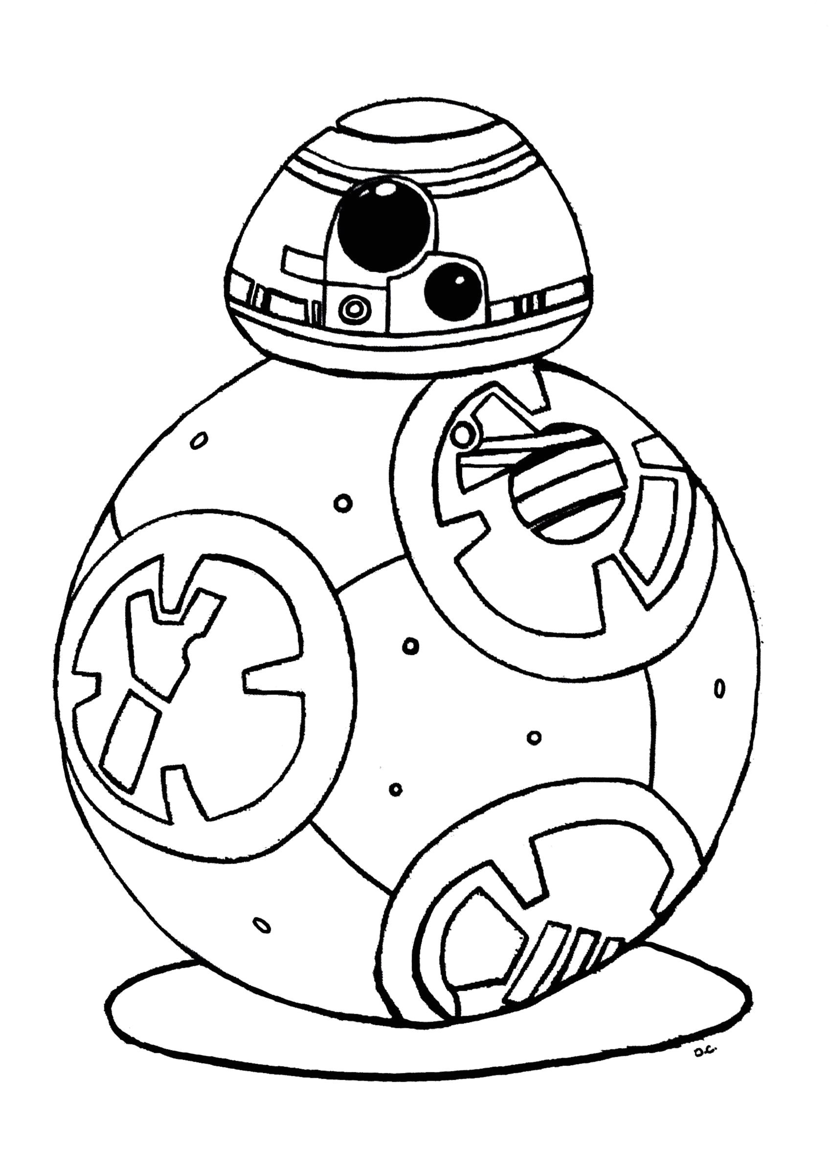Coloriage R2d2 Et Bb8 Bb8 Star Wars Printable Coloring Pages Star Wars Week