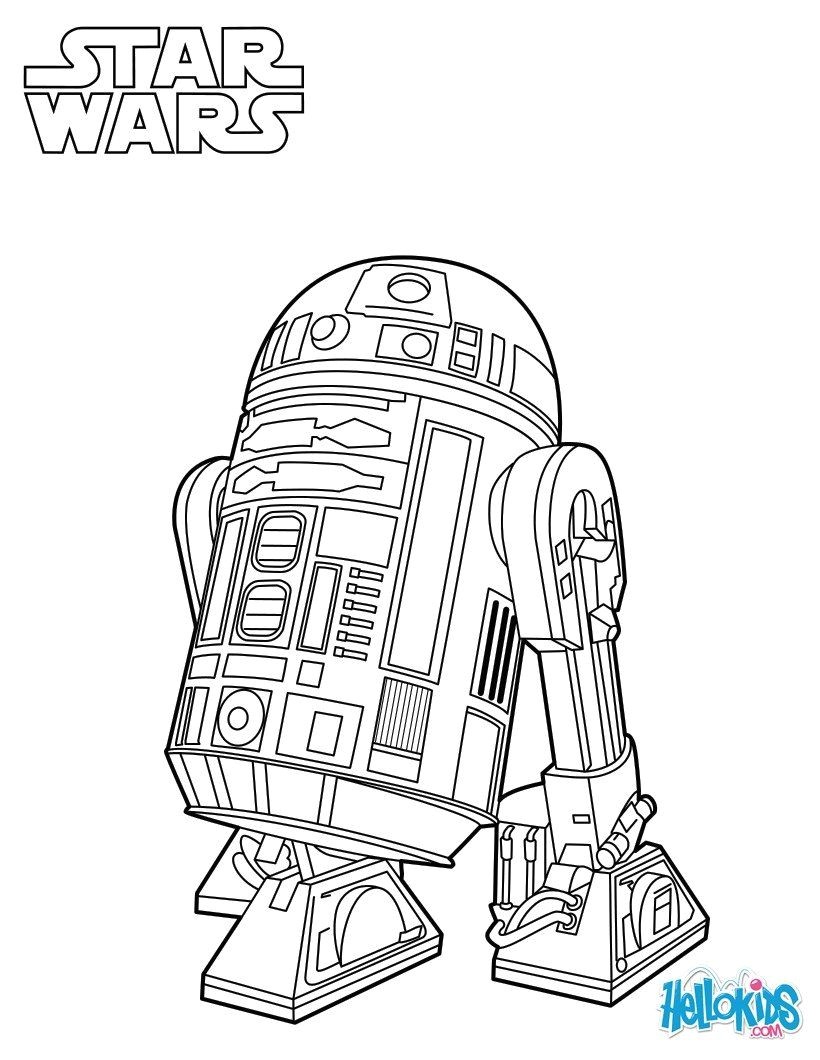 Coloriage R2d2 Et Bb8 R2 D2 Coloring Page From the New Star Wars Movie the force Awakens