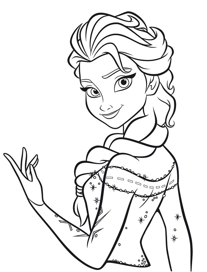 Coloriage Reine Des Neiges à Imprimer Pdf Coloriages Grauits   Imprimer Frozen