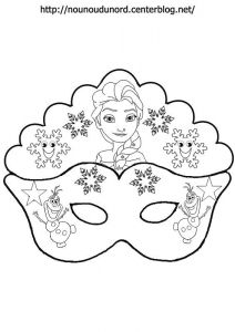 Coloriage Reine Des Neiges à Imprimer Pdf Masque Reine Des Neiges Elsa Olaf Pinterest