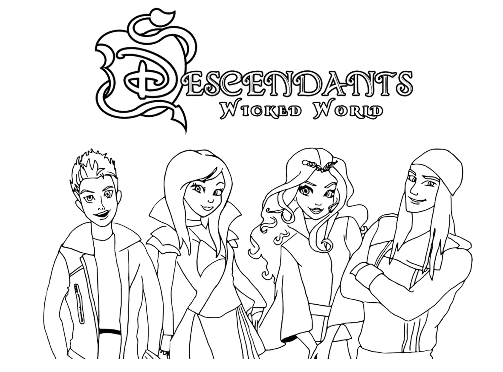 Coloriage Reine Des Neiges à Imprimer Pdf the Descendants Disney Coloriage the Descendants Coloriages