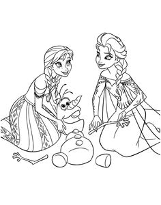 Coloriage Reine Des Neiges à Imprimer Pdf Two Beautiful Princesses Of arendelle Elsa and Anna Disney Frozen