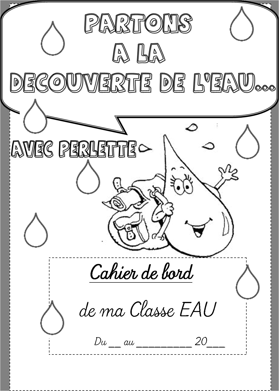 Coloriage Rentrée Des Classes Cp Classe Eau Pinterest