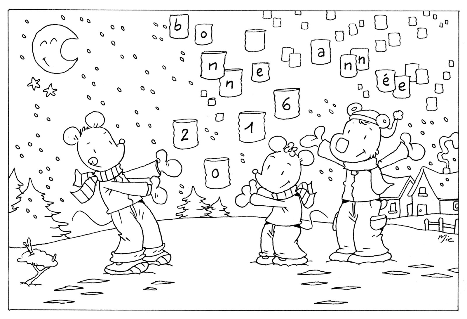 Coloriage Rentrée Des Classes Gs En Classe Avec Ludo Janvier 2016