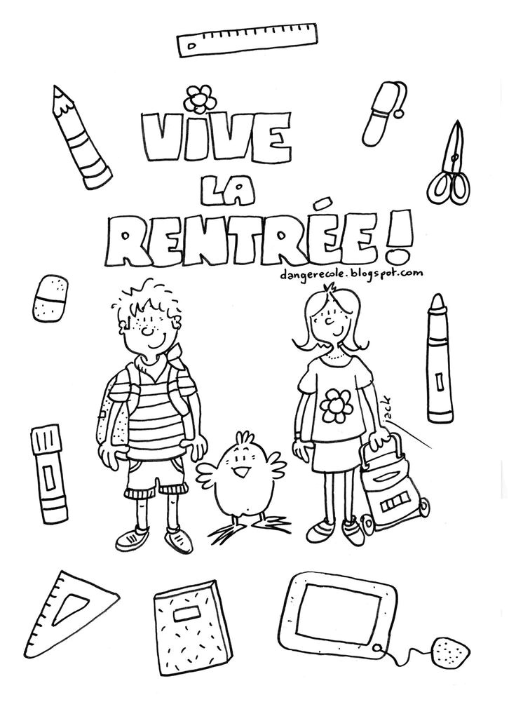 Coloriage Rentrée Des Classes Maternelle 591 Best Ecole Images On Pinterest