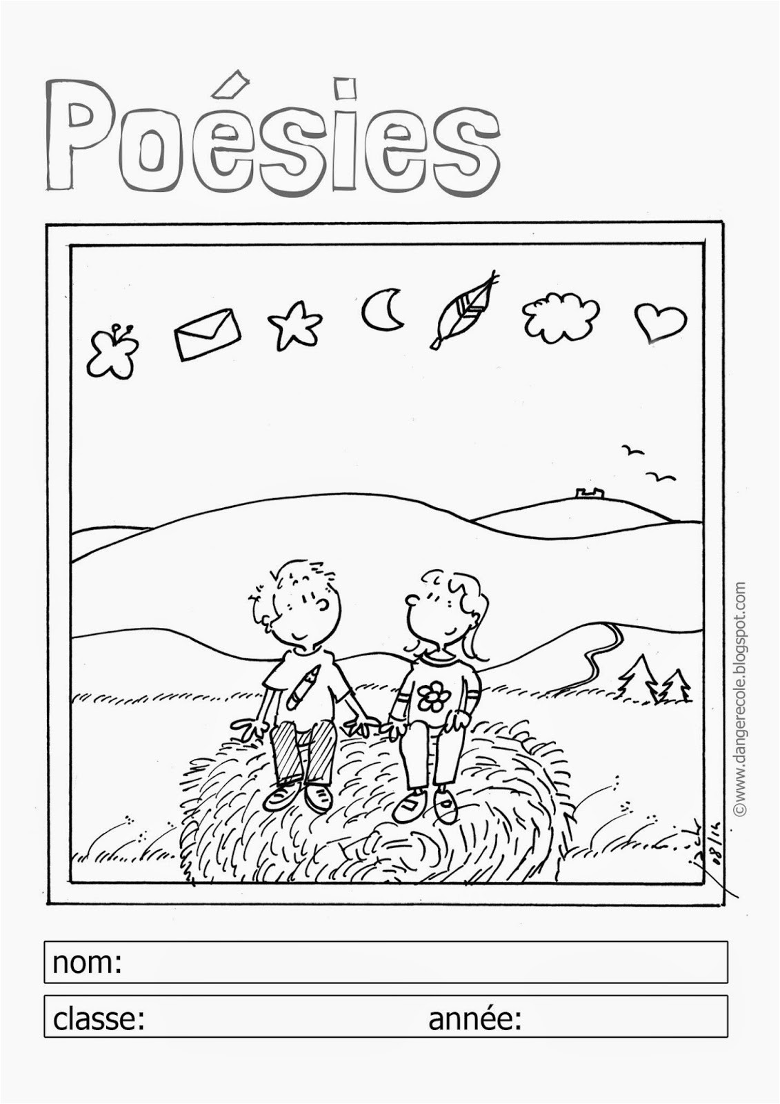 Coloriage Rentrée Des Classes Maternelle Danger école Affichages Utiles En Vrac