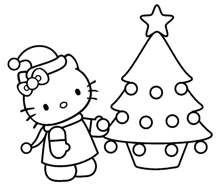 Coloriage Samsam Noel Dessins Gratuits   Colorier Coloriage Hello Kitty Noel   Imprimer