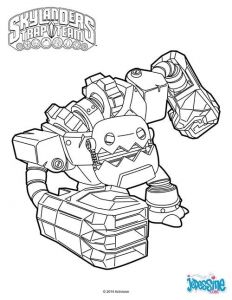 Coloriage Skylander à Imprimer Coloriages Skylanders Trap Team Jawbreaker