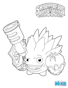 Coloriage Skylander à Imprimer Skylanders Trap Team Coloring Pages Food Fight